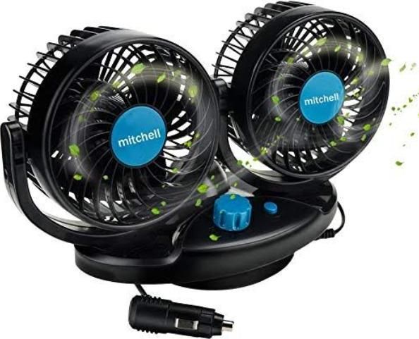 360 Rotatable Auto Car Cooling Fan
